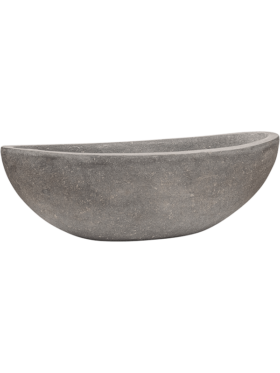 Polystone Plain Boat Grey