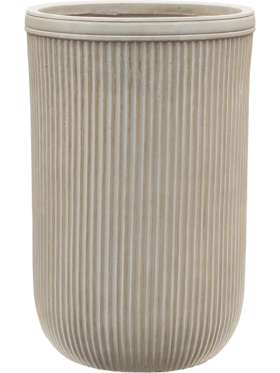 Vertical Rib Cylinder Beige