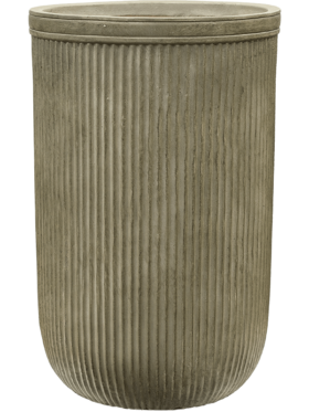 Vertical Rib Cylinder Green